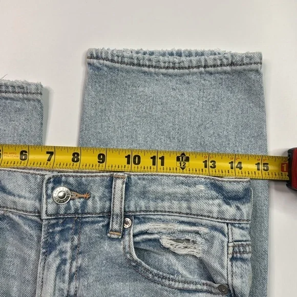 American Eagle Super High Rise Ankle Straight Jeans Size 4 - Picture 7 of 12